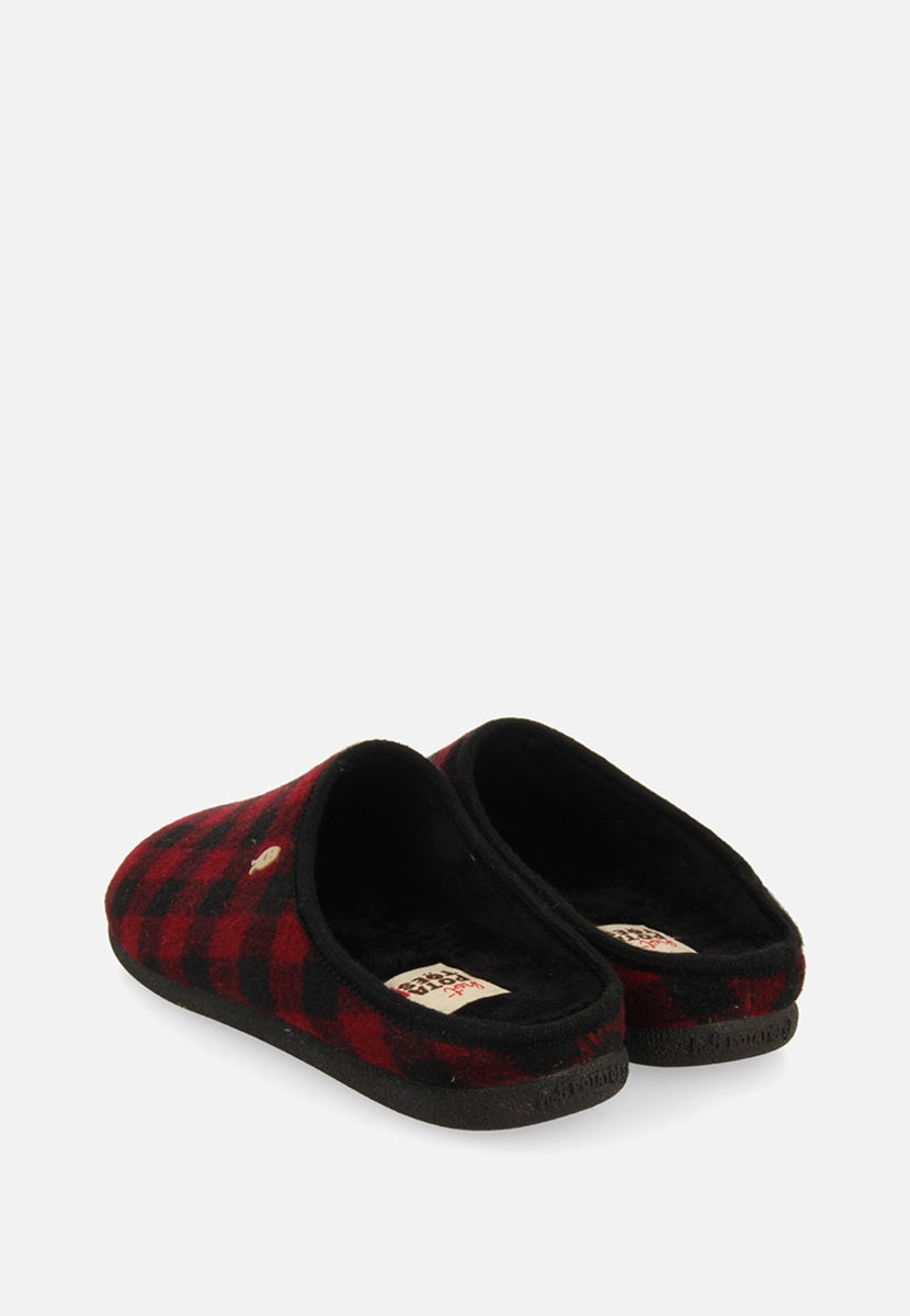 ZAPATILLAS DE CASA ESTAMPADO CUADROS SAVANNAH