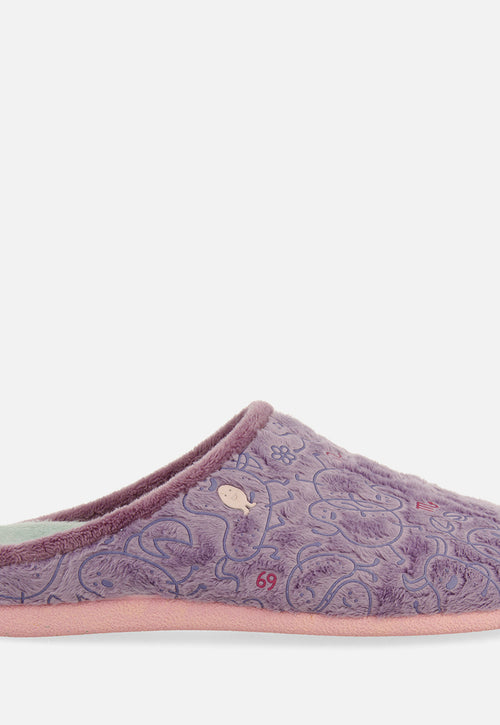 CHAUSSONS D'INTÉRIEUR EN PELUCHE IMPRIMÉ HOROSCOPE THROOP