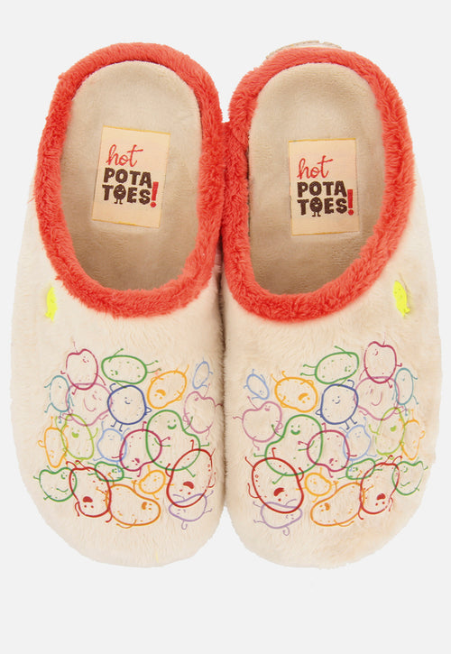 CHAUSSONS D'INTÉRIEUR IMPRIMÉS EN PELUCHE KAPUVAR