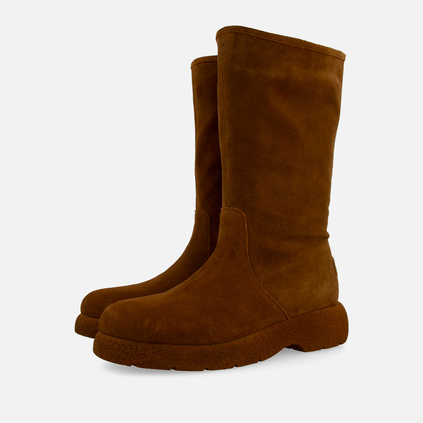 BOTAS MULTIPOSICIÓN PIEL SERRAJE CON PELO KOSSEN