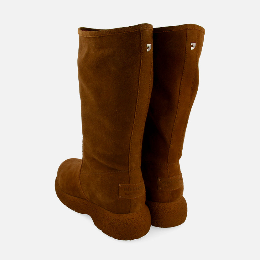 BOTAS MULTIPOSICIÓN PIEL SERRAJE CON PELO KOSSEN