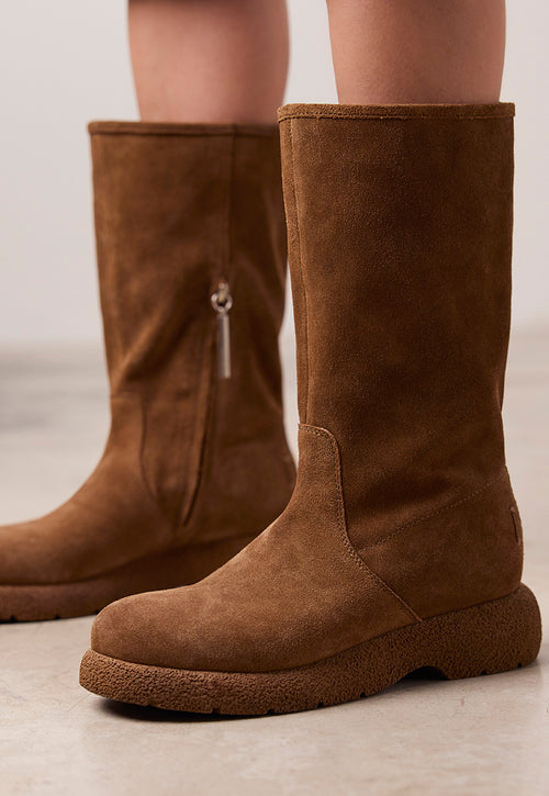 BOTAS MULTIPOSICIÓN PIEL SERRAJE CON PELO KOSSEN