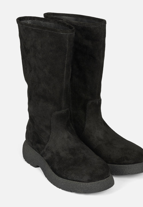 BOTAS MULTIPOSICIÓN PIEL SERRAJE CON PELO KOSSEN