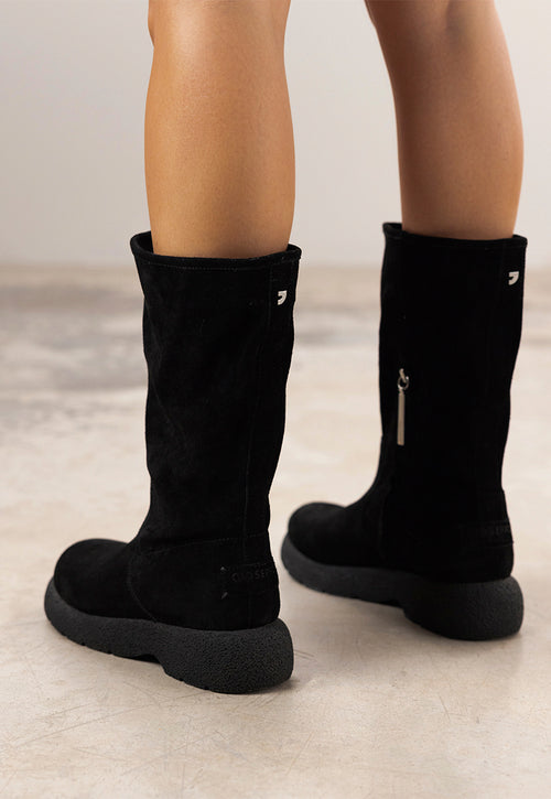 BOTAS MULTIPOSICIÓN PIEL SERRAJE CON PELO KOSSEN