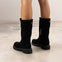 BOTTES EN CUIR SUÉDÉ À POILS MULTI-POSITIONS KOSSEN