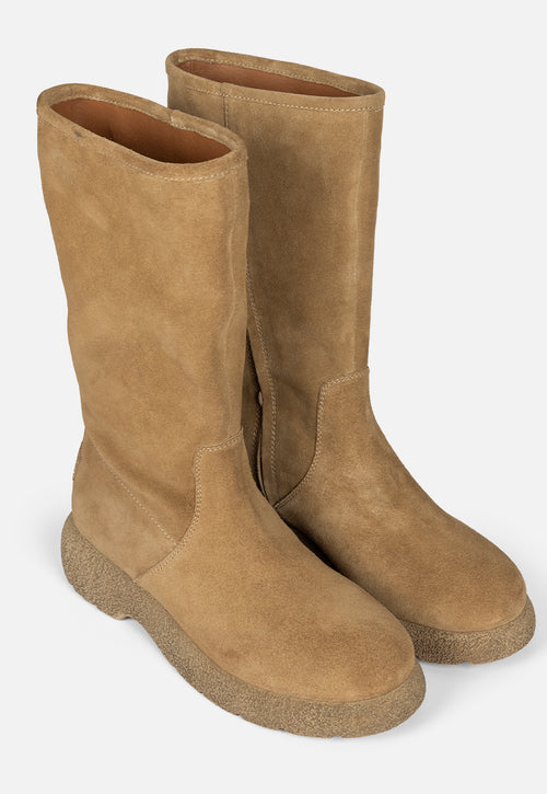 BOTAS MULTIPOSICIÓN PIEL SERRAJE CON PELO KOSSEN