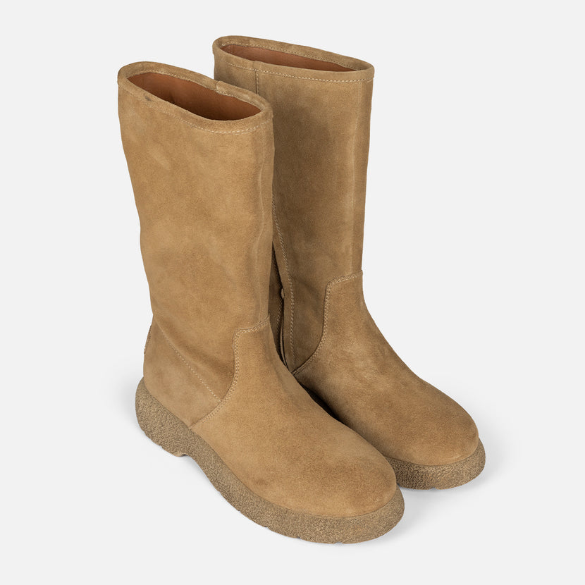 BOTAS MULTIPOSICIÓN PIEL SERRAJE CON PELO KOSSEN