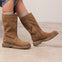 BOTTES EN CUIR SUÉDÉ À POILS MULTI-POSITIONS KOSSEN