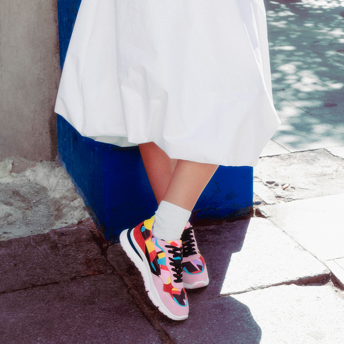 LEATHER SNEAKERS PRINT - CATHERINE BY MARÍA ESCOTÉ