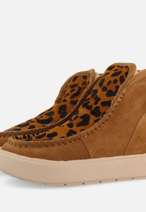 LEOPARD PRINT LEATHER AUSTRALIAN BOOTS PACECO