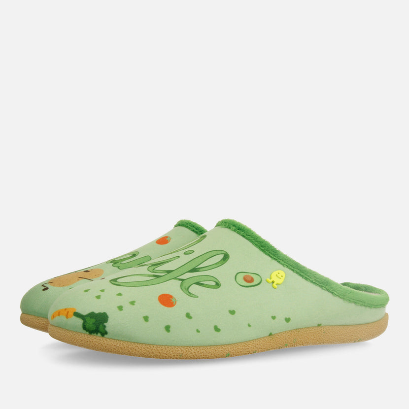 ZAPATILLAS DE CASA VERDE VEGAN LIFE