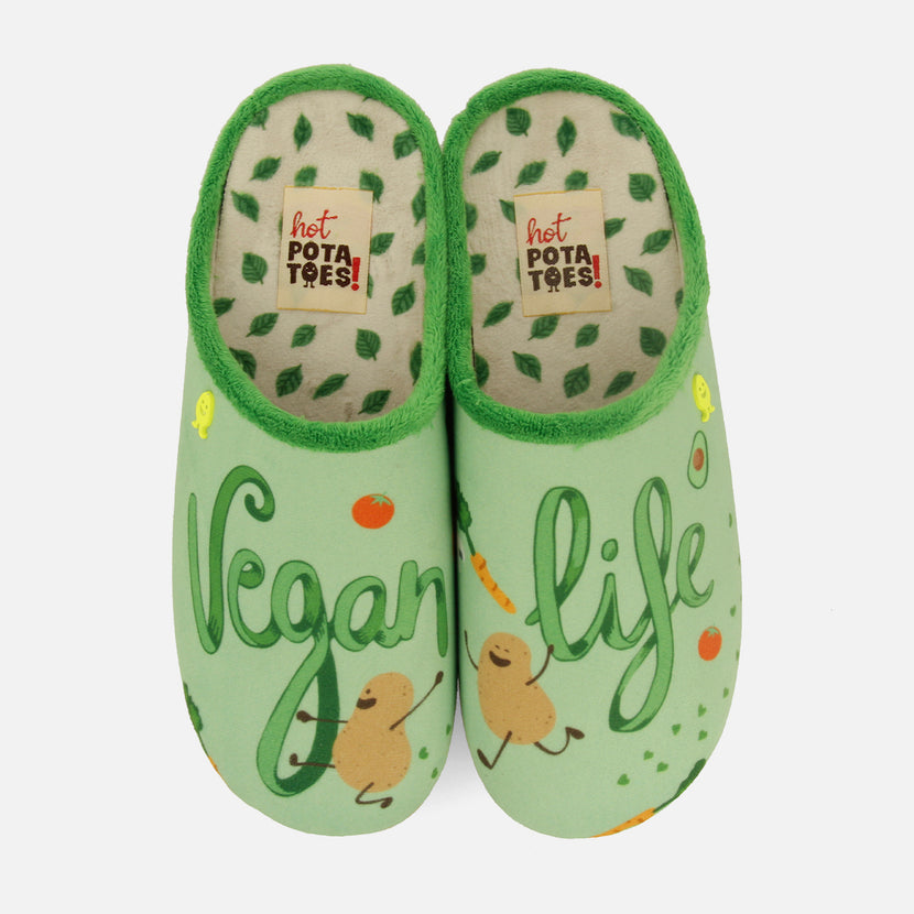 ZAPATILLAS DE CASA VERDE VEGAN LIFE