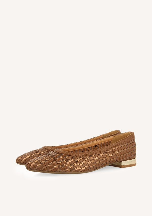 LEATHER BALLET FLATS BLENHEIM