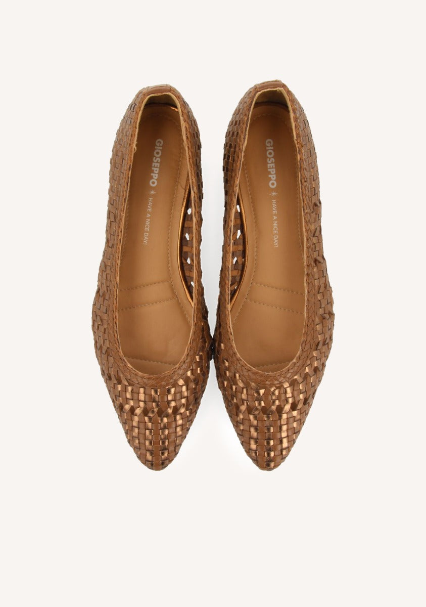 LEATHER BALLET FLATS BLENHEIM