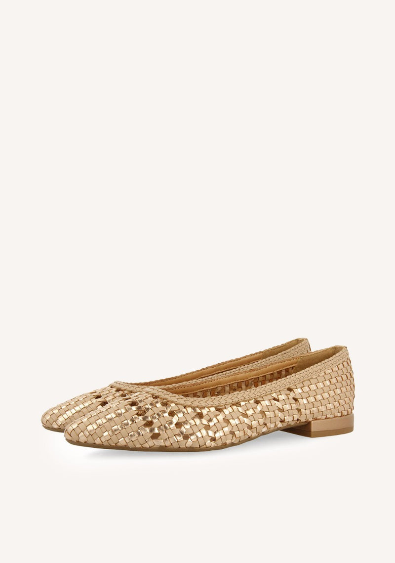 BALLERINES EN CUIR TRESSÉ BLENHEIM