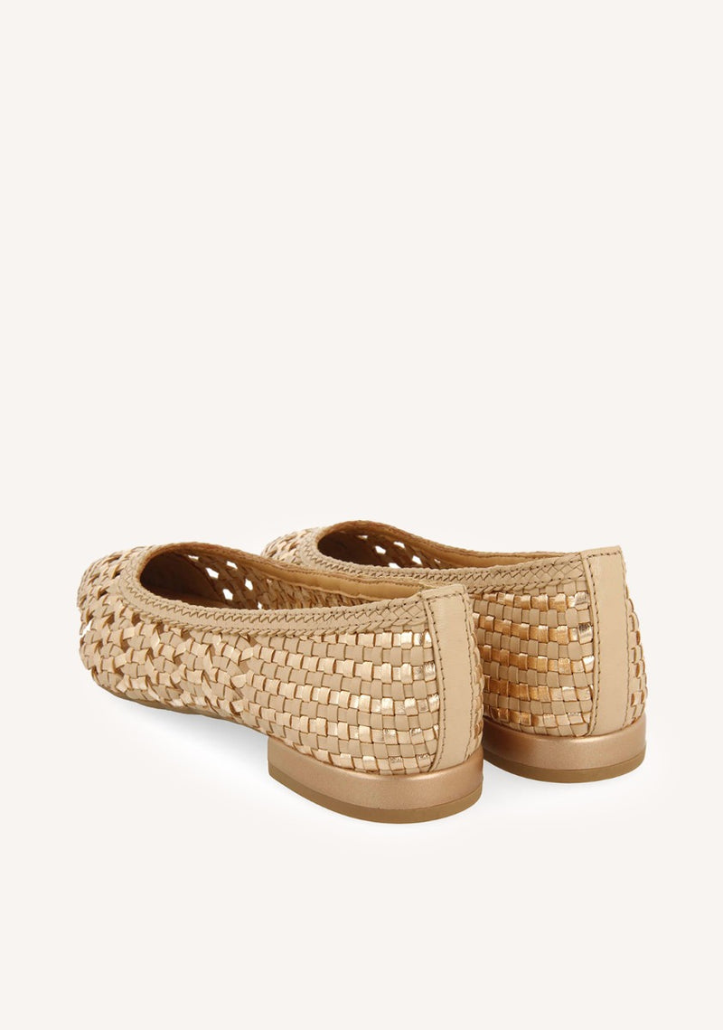 BALLERINES EN CUIR TRESSÉ BLENHEIM