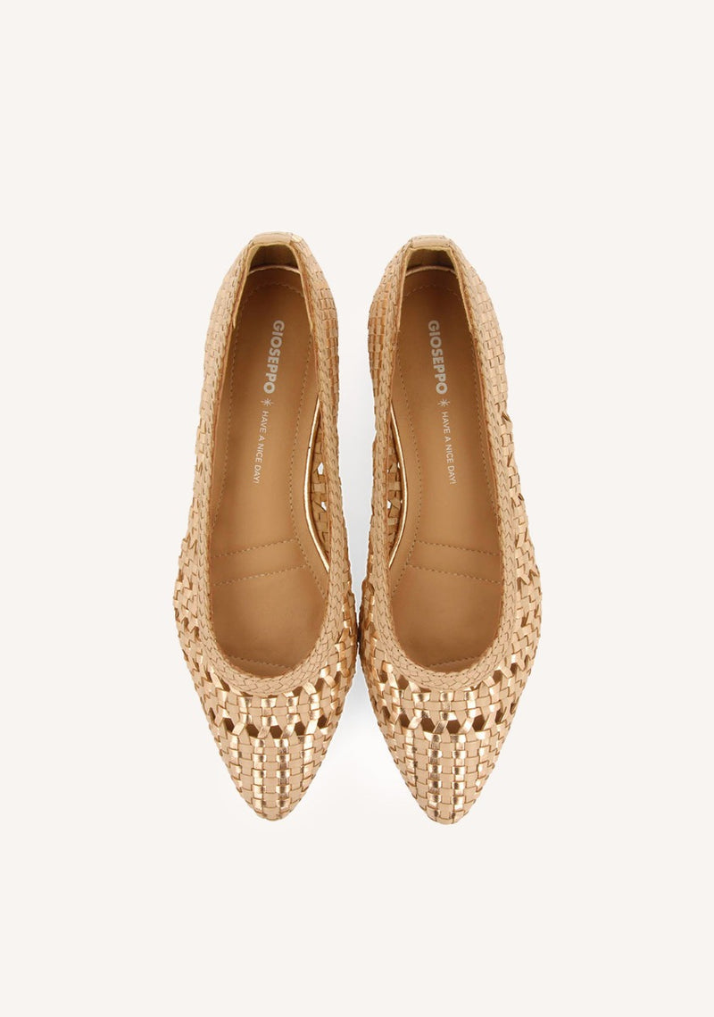 BALLERINES EN CUIR TRESSÉ BLENHEIM