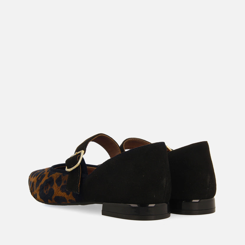 BALLERINE MERCEDITAS CON STAMPA LEOPARDO FERNITZ