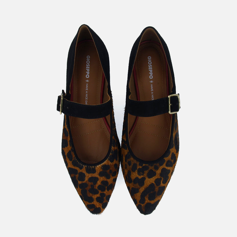 BALLERINE MERCEDITAS CON STAMPA LEOPARDO FERNITZ