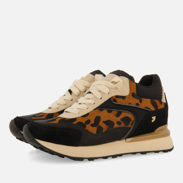 TÊNIS DE SALTO INTERNO ESTAMPADO DE LEOPARDO PAVILION