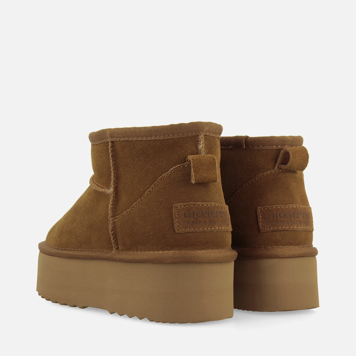 STIVALI AUSTRALIANI CON PIATTAFORMA IN PELLE ALLEGANY