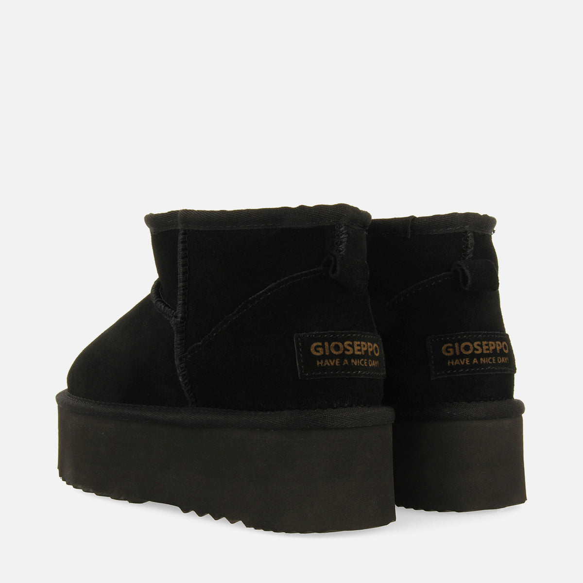 STIVALI AUSTRALIANI CON PIATTAFORMA IN PELLE ALLEGANY