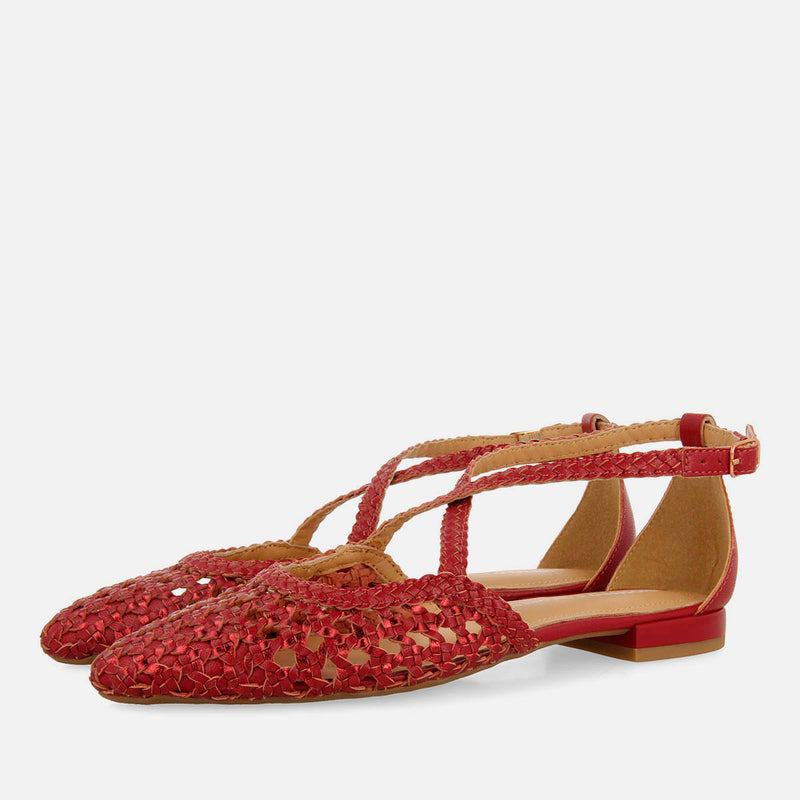 LEATHER BALLET FLATS LOXHORE