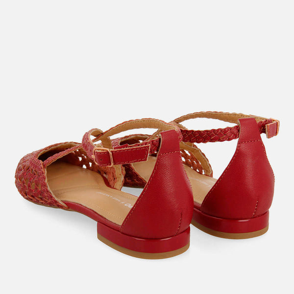 LEATHER BALLET FLATS LOXHORE