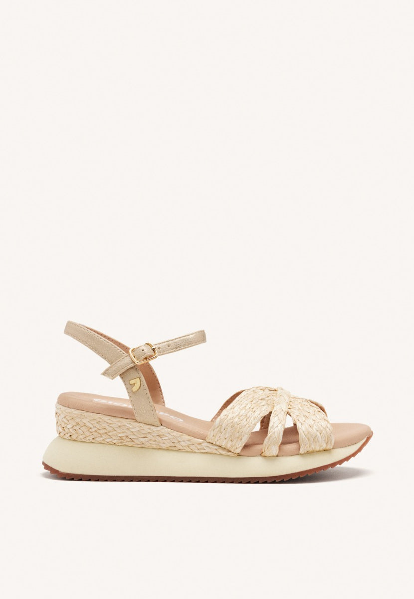 SANDALIAS CUÑA RAFIA GUILDHALL