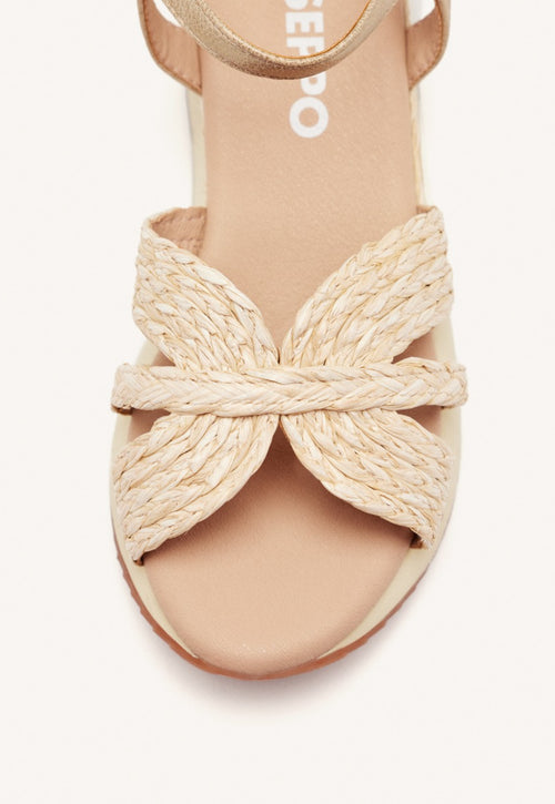 SANDALIAS CUÑA RAFIA GUILDHALL