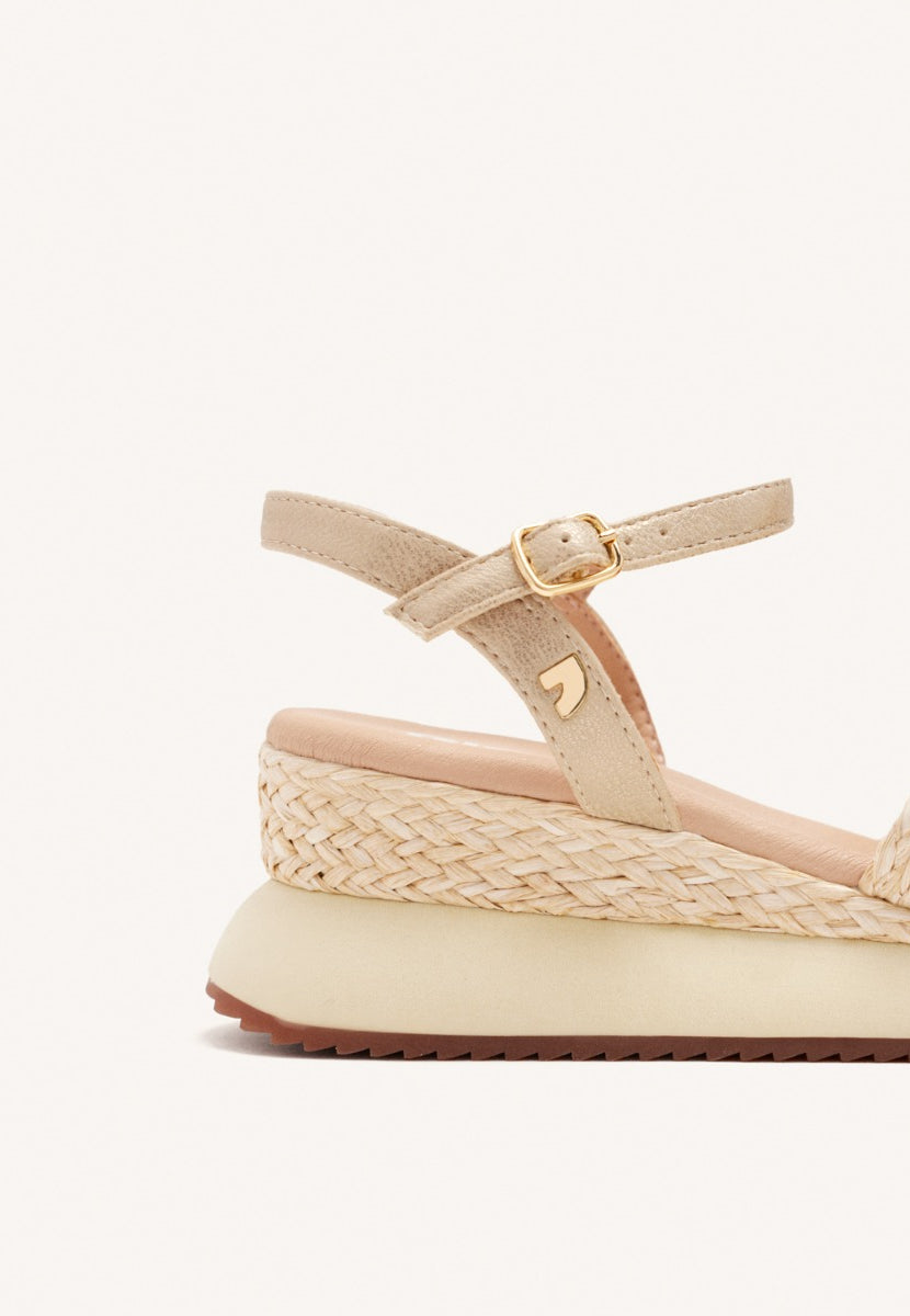 SANDALIAS CUÑA RAFIA GUILDHALL