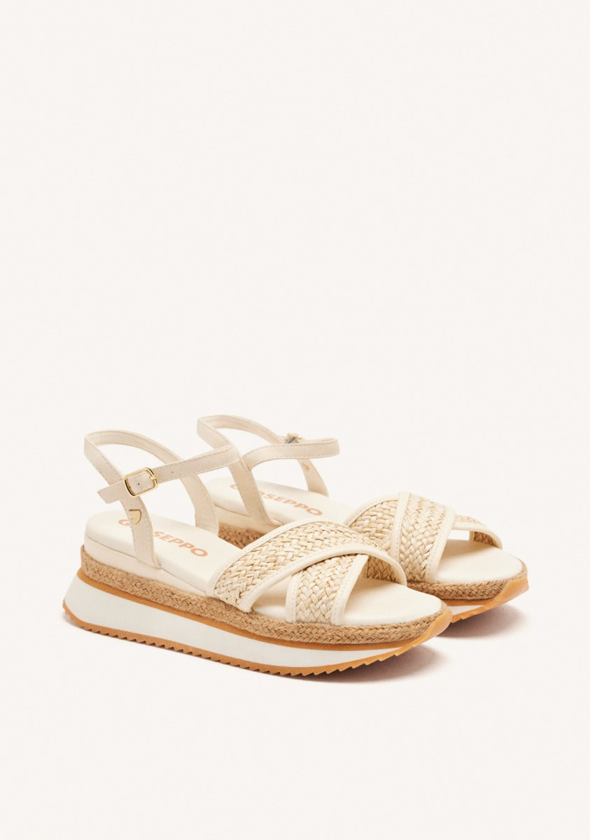 New Look - Sandali color cuoio in rafia con fascette doppie New Look - Sandali color cuoio in rafia con fascette doppie