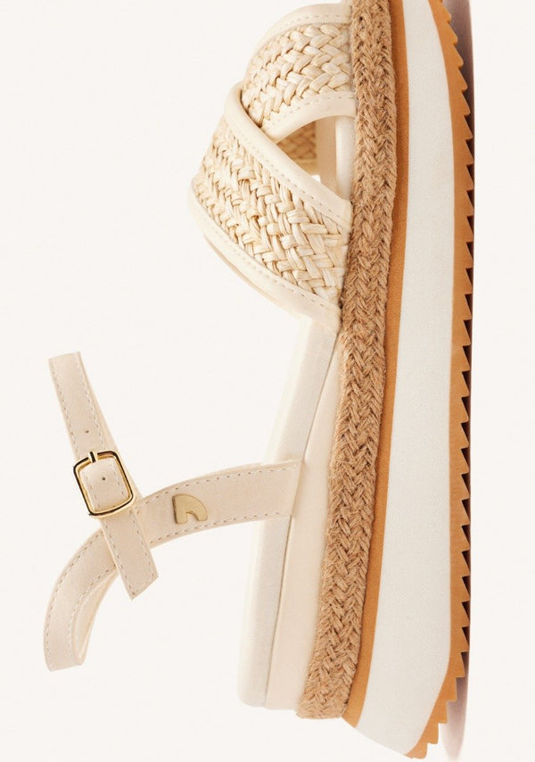 RAFFIA PLATFORM SANDALS BOSCAWEN