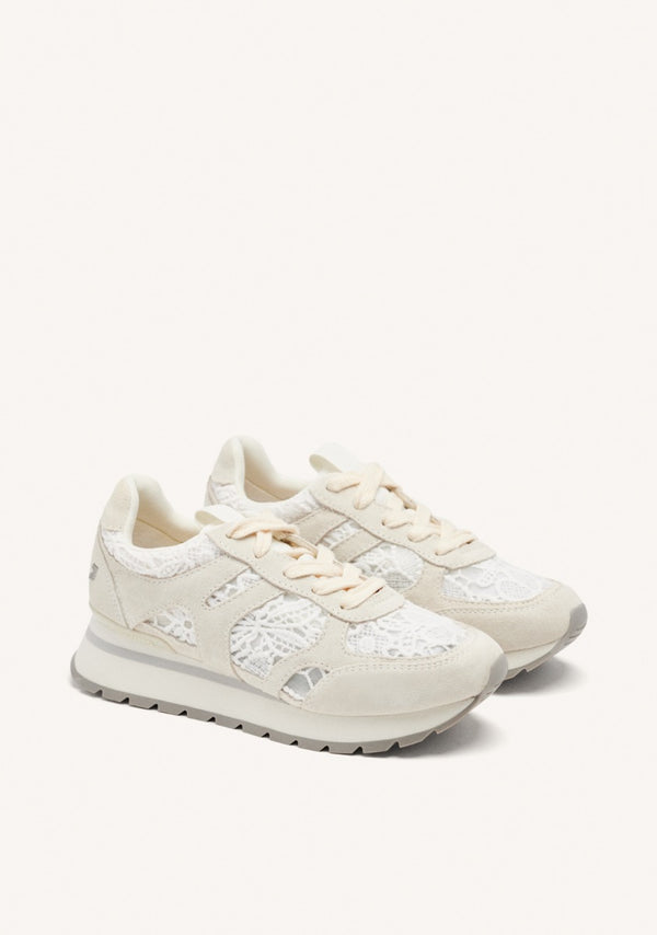 BASKETS COMPENSÉES CUIR ET LACETS BEETOWN