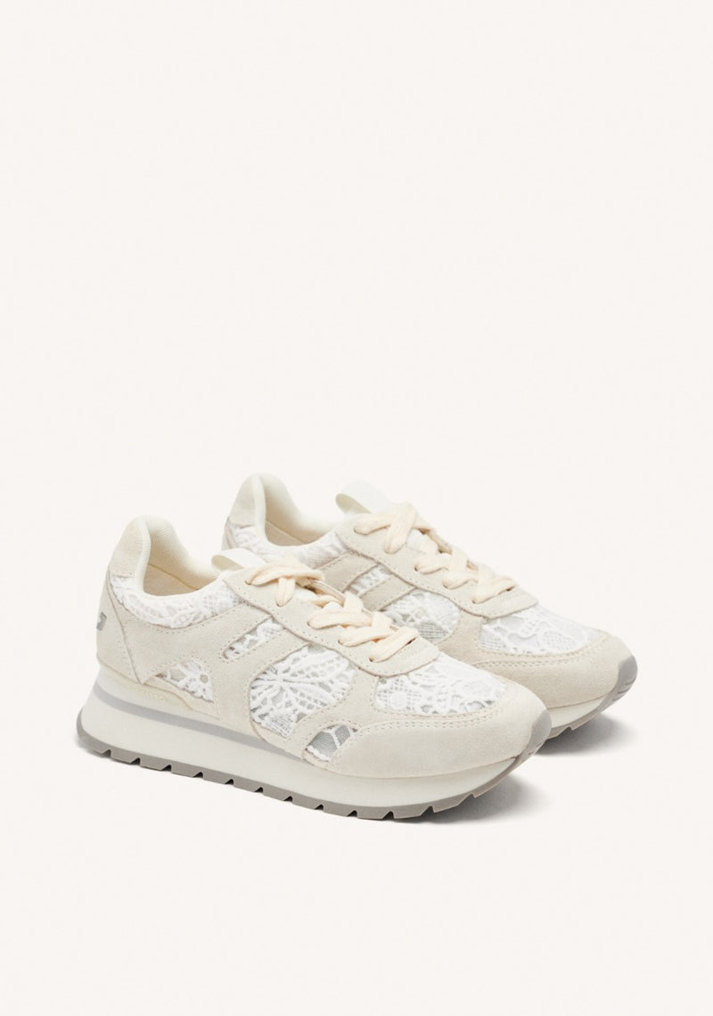 BASKETS COMPENSÉES CUIR ET LACETS BEETOWN