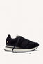 LEATHER AND LACE WEDGE SNEAKERS BEETOWN
