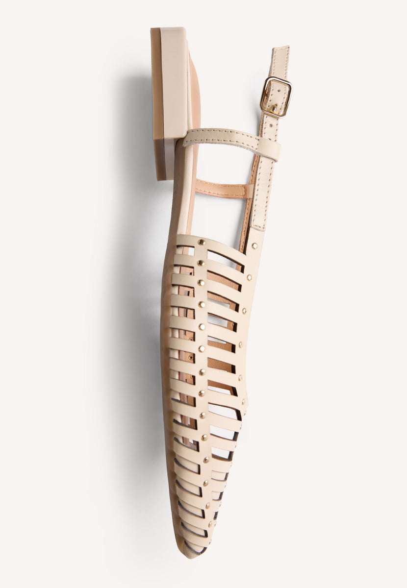 LEATHER STRAP MULES JERICHO