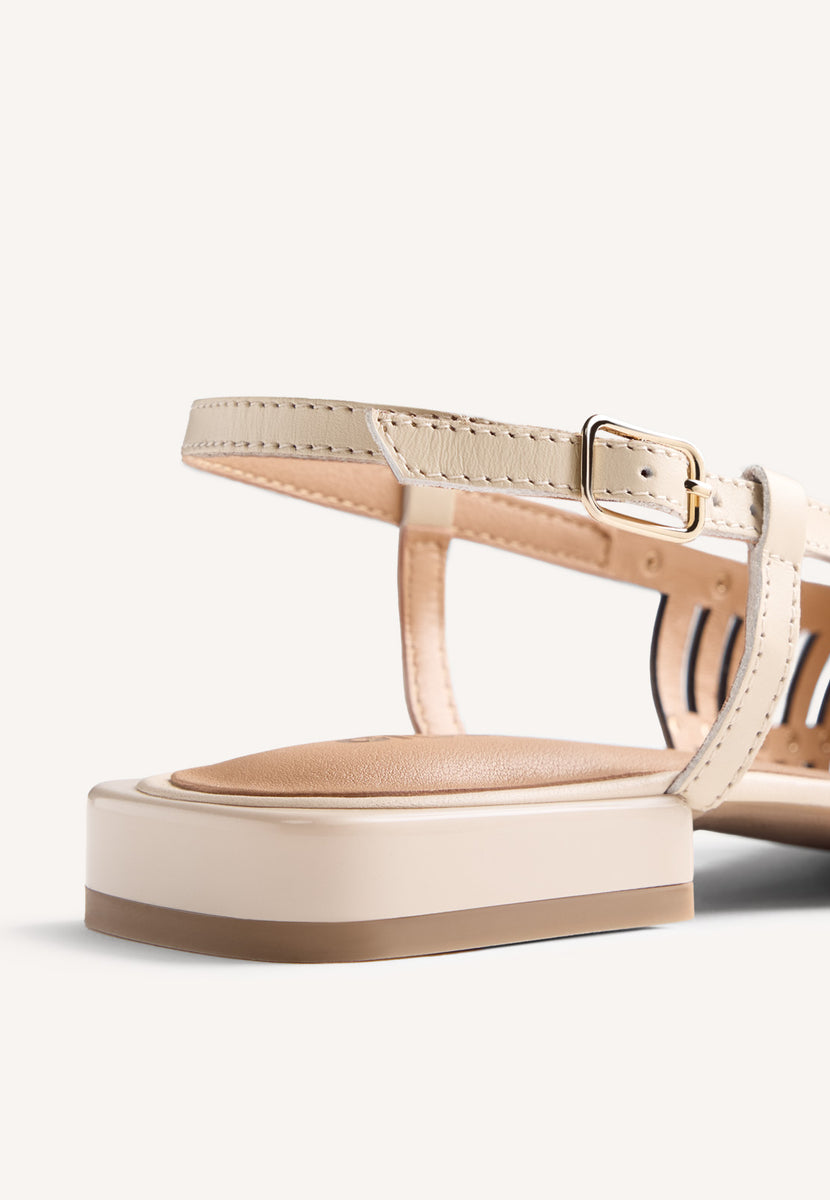 LEATHER STRAP MULES JERICHO