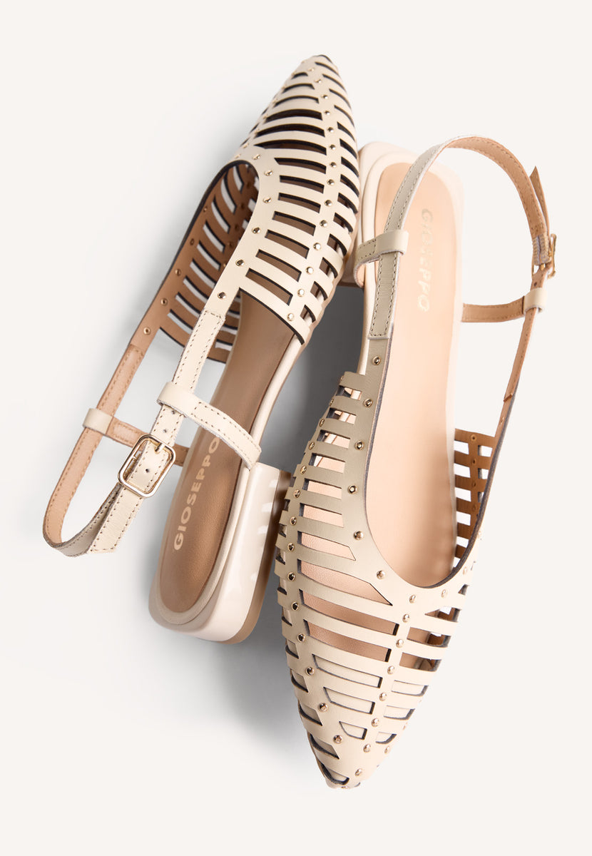 LEATHER STRAP MULES JERICHO