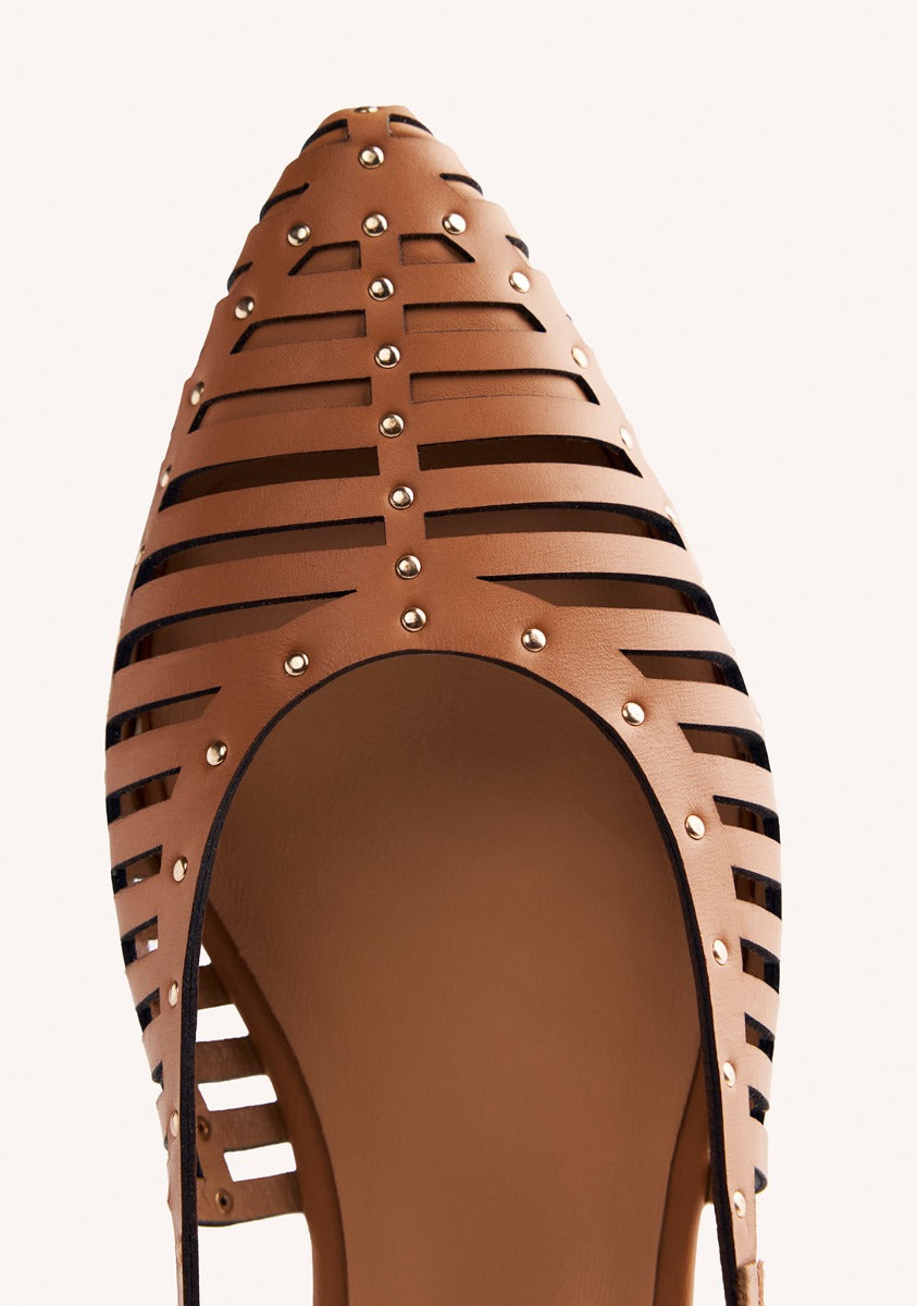 LEATHER STRAP MULES JERICHO