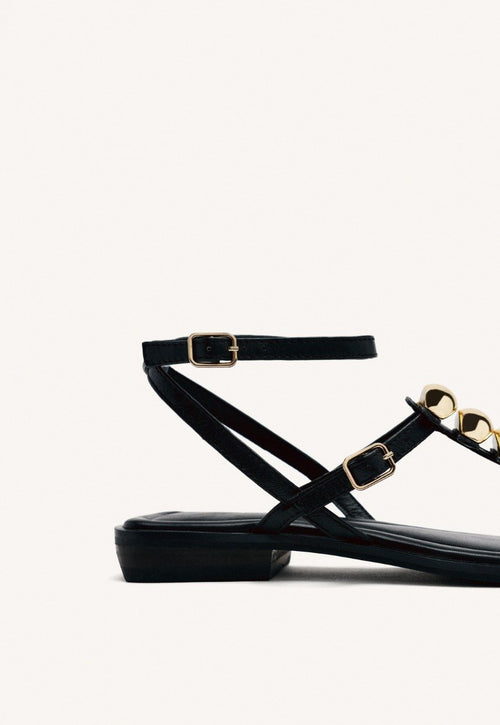 SANDALIAS GRIEGAS PIEL JOYAS RESEBURG