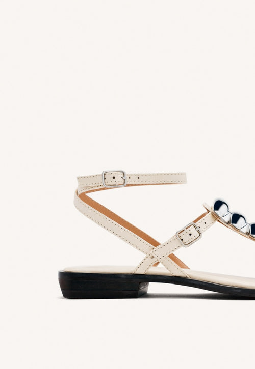 SANDALIAS GRIEGAS PIEL JOYAS RESEBURG