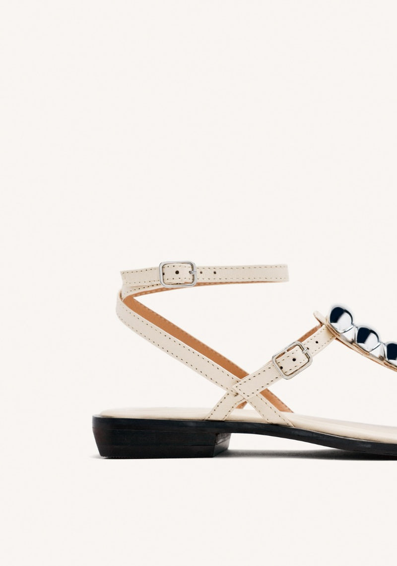 SANDALIAS GRIEGAS PIEL JOYAS RESEBURG