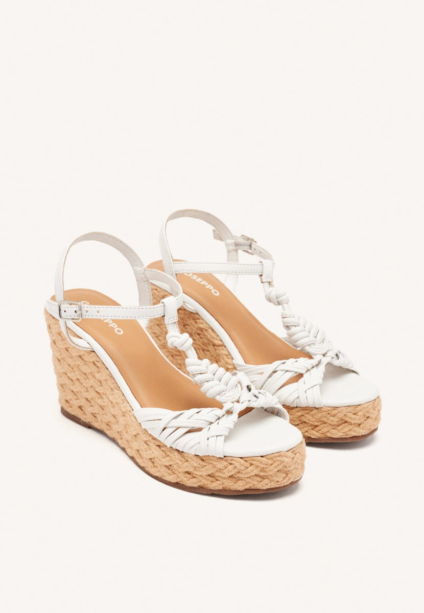 SANDALIAS PIEL CUÑA YUTE CASTINE