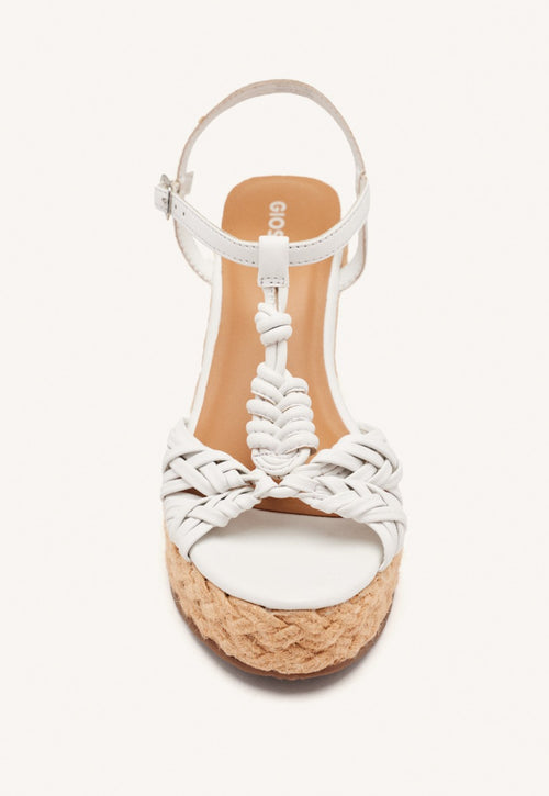 SANDALIAS PIEL CUÑA YUTE CASTINE