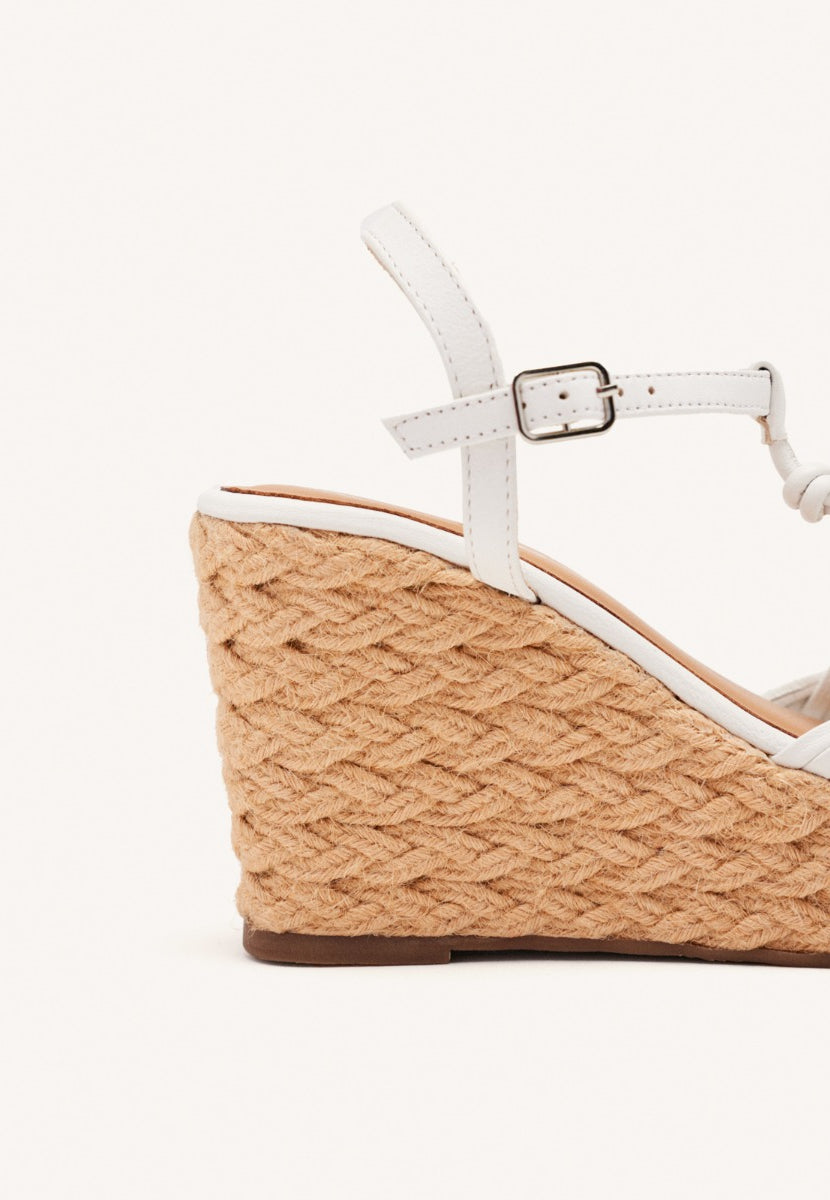 SANDALIAS PIEL CUÑA YUTE CASTINE