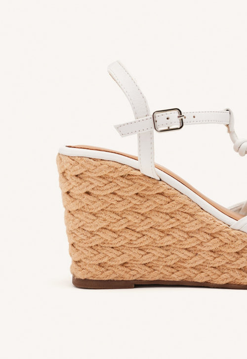 SANDALIAS PIEL CUÑA YUTE CASTINE