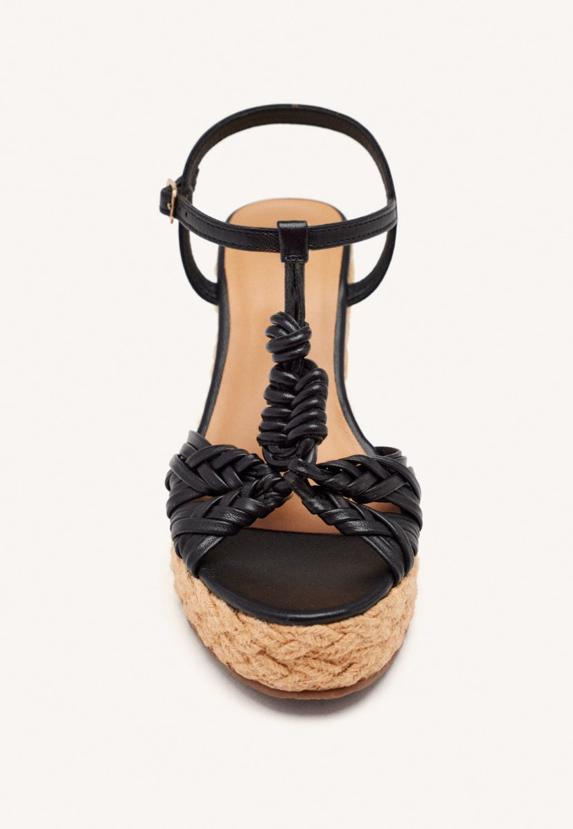 SANDALIAS PIEL CUÑA YUTE CASTINE