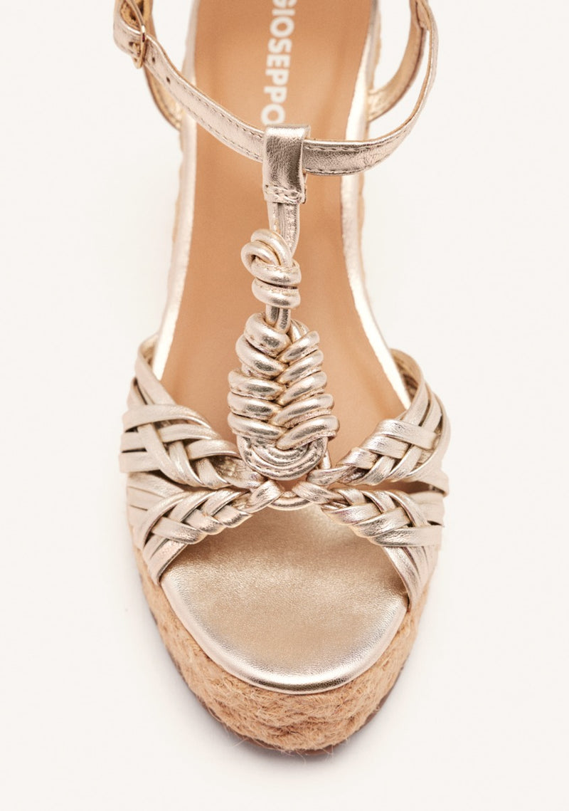SANDALIAS PIEL CUÑA YUTE CASTINE