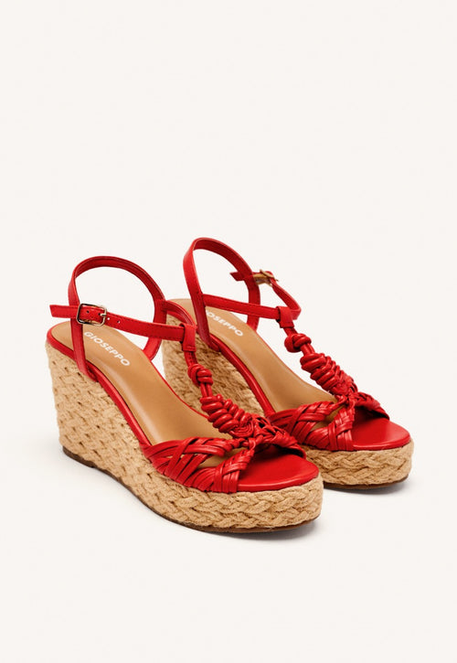 SANDALIAS PIEL CUÑA YUTE CASTINE